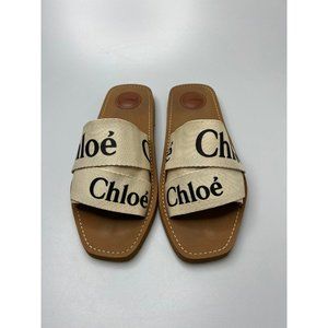 Chloe Woody Sandals White Women’s EU 41/US 11 $395